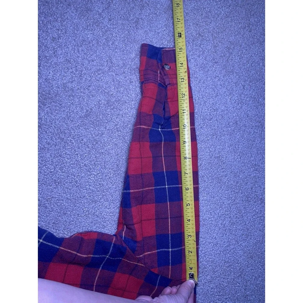 Vintage Royal Knight Kids Red Plaid Quilted Lined Flannel Shirt Jacket Size 8